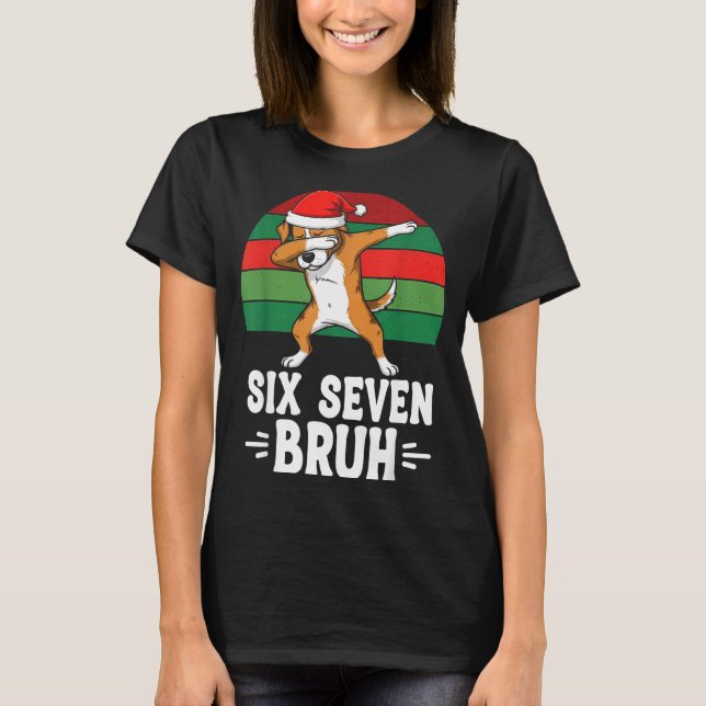 Camiseta 67 Christmas Funny 67 Brainrot Youth Kids Dog 67  (Frente)