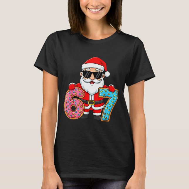 Camiseta 67 Christmas Funny 67 Meme Youth Kids Santa 67  (Frente)