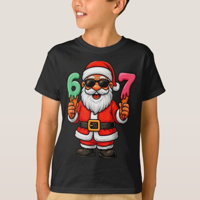 Camiseta 67 Christmas Funny Six Seven Ice Cream Meme 67 Chr (Frente)