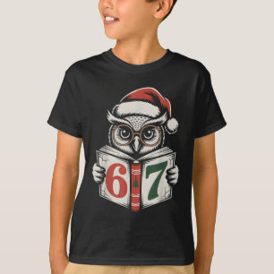 Camiseta 67 Coruja de Natal Meme de Internet Feriado