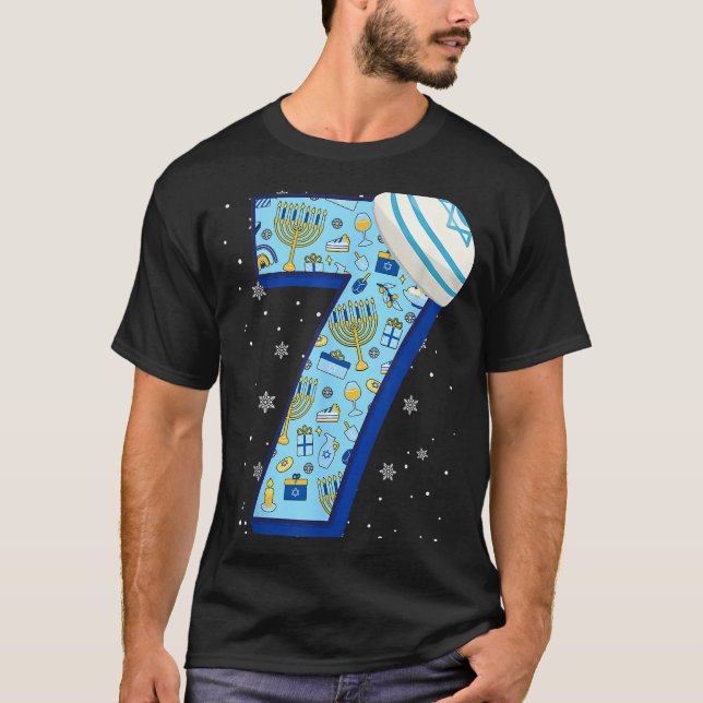 Camiseta 67 Couple Hanukkah Matching Six Seven Meme Jewish  (Frente)