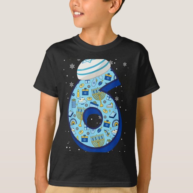Camiseta 67 Couple Hanukkah Matching Six Seven Meme Jewish  (Frente)
