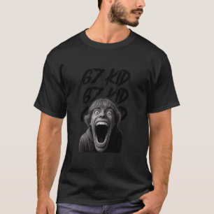 Camiseta 67 Criança 67 Meme Seis Sete 6-7 Piada Divertida d