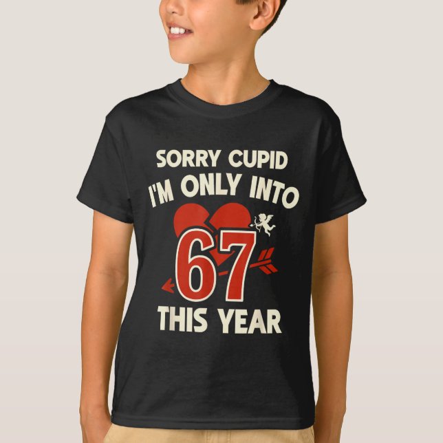 Camiseta 67 Cud Valentine Meme, Funny Anti-valentine Graphi (Frente)