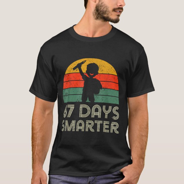 Camiseta 67 Days Smarter 67th Day Of School For Teacher Boy (Frente)