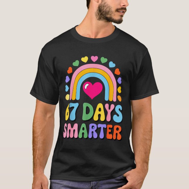 Camiseta 67 Days Smarter Happy Teacher Back To School Celeb (Frente)