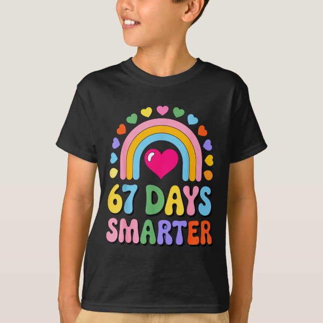 Camiseta 67 Days Smarter Happy Teacher Back To School Celeb (Frente)