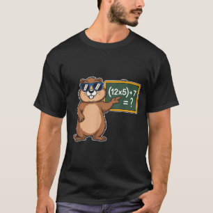 Camiseta 67 Dia da Marmota 6-7 Meme Professor de Matemática