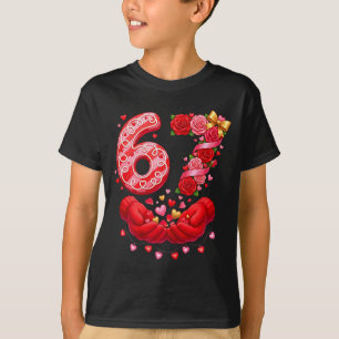 Camiseta 67 Dia dos Namorados 6 7 Meme Roupas de dormir Fer