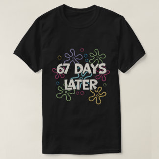 Camiseta 67 Dias Depois Arte de Meme Colorida