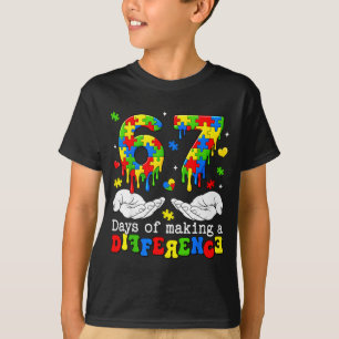 Camiseta 67 dias fazendo a diferença conscientização sobre