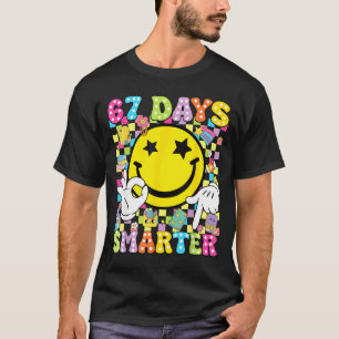 Camiseta 67 Dias Mais Inteligente Engraçado Seis Sete 67 Me