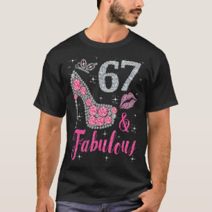 Camiseta 67 E Fabulosas Mulheres De Aniversário De 1955 Com