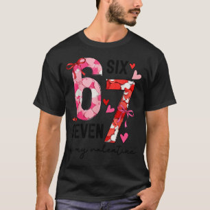 Camiseta 67 é meu namorado engraçado seis sete meme dia dos