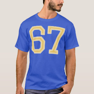 Camiseta 67 Estilo Universitário Vintage Retro