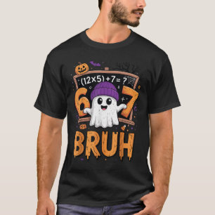 Camiseta 67 Fantasia de Halloween para Professor de Matemát