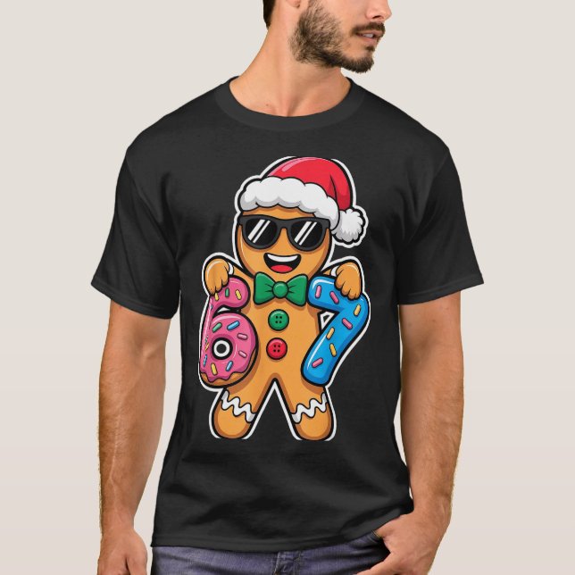 Camiseta 67 Funny Christmas Boys Kids Xmas Six Seven Ginger (Frente)