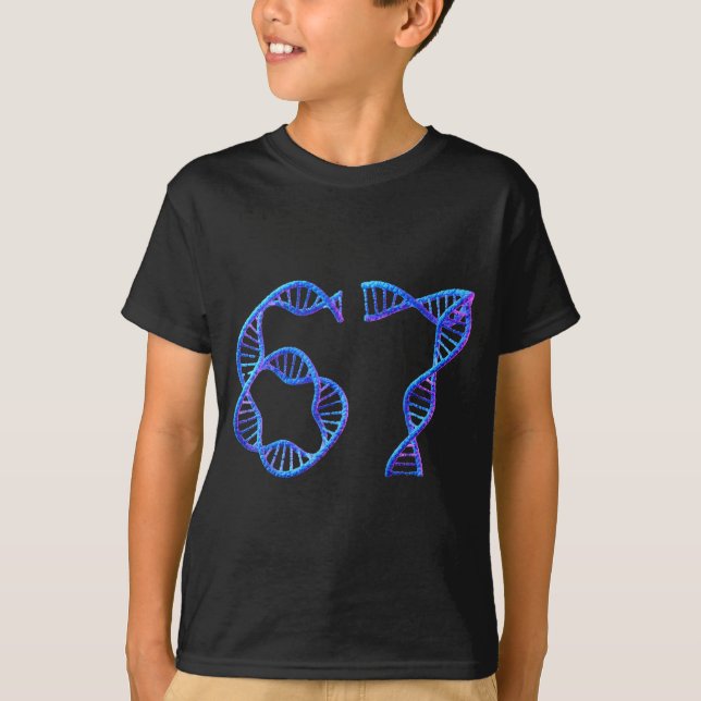 Camiseta 67 Funny Number Meme Dna Replication Molecular Bio (Frente)