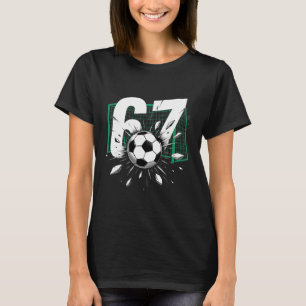 Camiseta 67 Futebol Six Seven 6 7 Meme 67 Para Rapazes Home