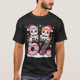 Camiseta 67 gatos kawaii engraçados meme Natal sorvete gote