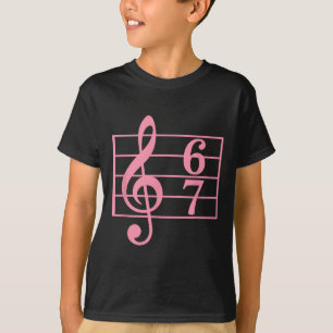 Camiseta 67 Gíria de Meme de Música Seis Sete Professor de