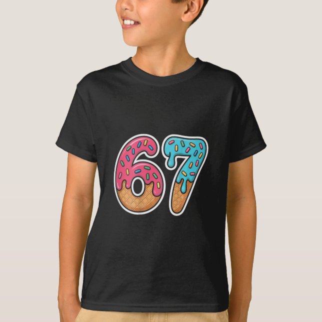 Camiseta 67 Gotejamento de Sorvete (no Ck)  (Frente)