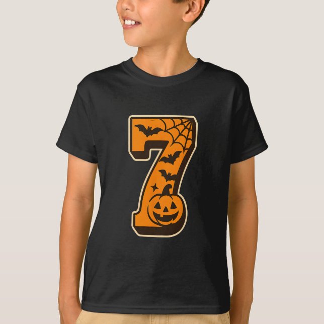 Camiseta 67 Halloween Combinando Gêmeos Meninos Meninas Irm (Frente)