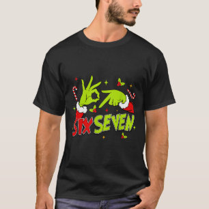 Camiseta 67 Humor de Meme 6-7 Divertido Seis Sete Natal