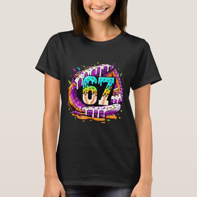 Camiseta 67 Ice Cream Drip Funny Six Seven Player 67th Birt (Frente)