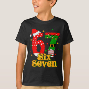 Camiseta 67 Mais Meme Candy Cane Six Seven Crianças Homens