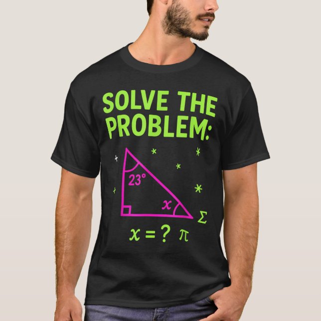 Camiseta 67 Math Meme Solve The Problem Funny Teachers Stud (Frente)