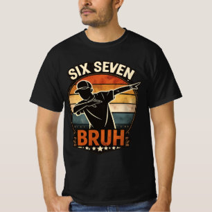 Camiseta 67 Meme 6 7 Números Dabbing Seis Sete Bruh