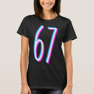 Camiseta 67 Meme 6 7 Seis Sete Número Fantasia