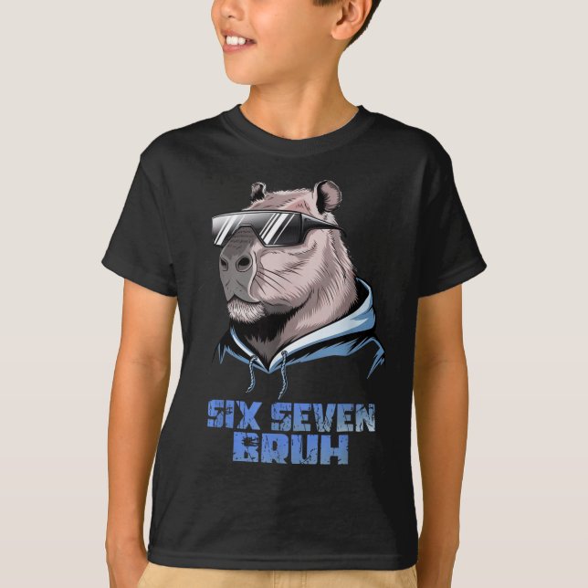 Camiseta 67 Meme Capybara Funny Six Seven Bruh Capybara For (Frente)