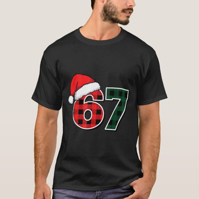 Camiseta 67 Meme Christmas Six Seven  (Frente)