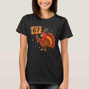 Camiseta 67 Meme de Ação de Graças Peru Divertido Six Seven