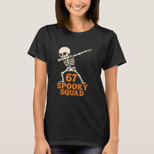 Camiseta 67 Meme de Halloween 6 7 Números Seis Sete Criança