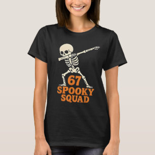Camiseta 67 Meme de Halloween 6 7 Números Seis Sete Criança
