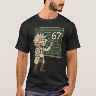 Camiseta 67 Meme de Matemática Engraçado Professor Gênio Qu