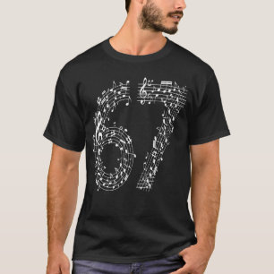 Camiseta 67 Meme de Música Si Seven Musiceacher Garota Musi