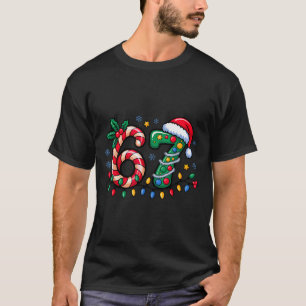 Camiseta 67 Meme de Natal Six Seven Xmas Engraçado Rapazes 