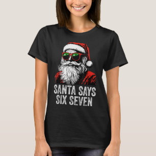 Camiseta 67 Meme Divertido Seis Sete Natal 6-7 Meme Papai N