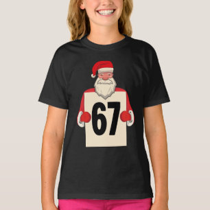 Camiseta 67 Meme Divertido Seis Sete Natal para Homens Mulh