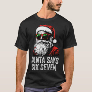 Camiseta 67 Meme Engraçado Seis Sete Natal 6-7 Meme Papai N