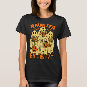 Camiseta 67 Meme Fantasma Tendência Halloween Divertido Six