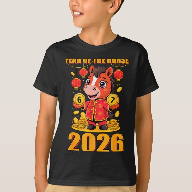 Camiseta 67 Meme Funny Chinese New Year 2026 Year Of The Ho (Frente)