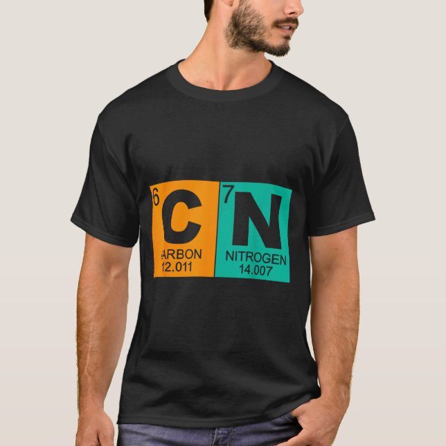 Camiseta 67 Meme Funny Science Teacher Periodic Table Retro (Frente)