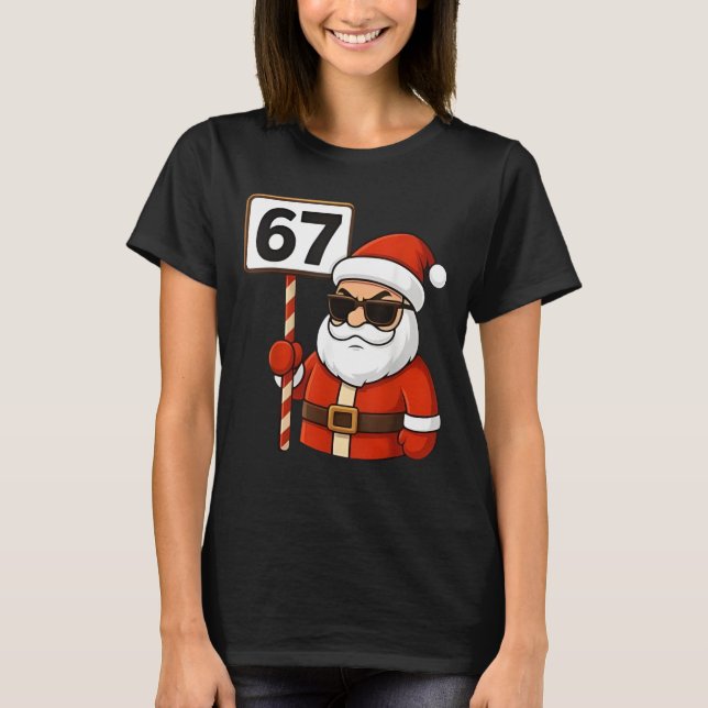 Camiseta 67 Meme Funny Six Seven Christmas for Men Women Ki (Frente)