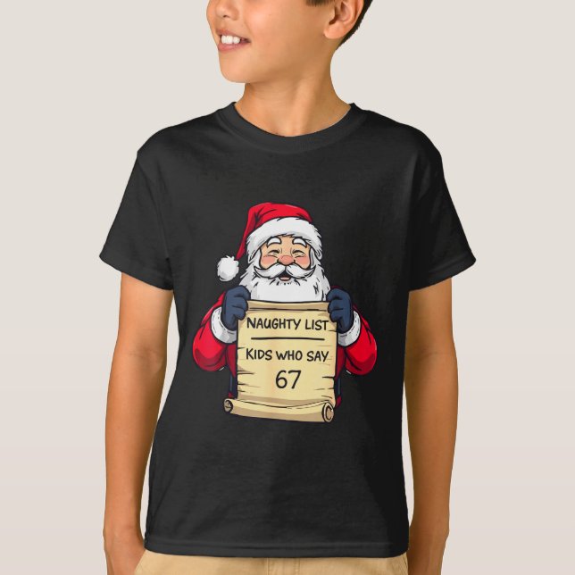 Camiseta 67 Meme Funny Six Seven Christmas For Men Women Ki (Frente)
