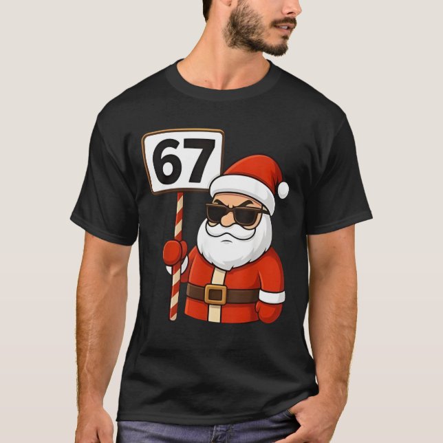 Camiseta 67 Meme Funny Six Seven Christmas for Men Women Ki (Frente)